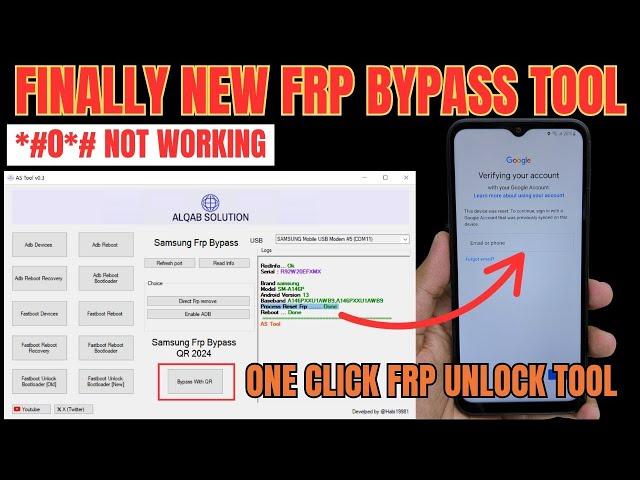 Samsung FRP Bypass Tool 2024 Android 14/13/12 Latest Security | No *#0*# | Adb Enable Fail Fixed