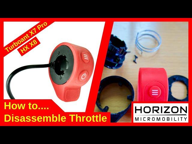 Turboant X7 Pro & HX X8 Electric Scooter Throttle Disassemble