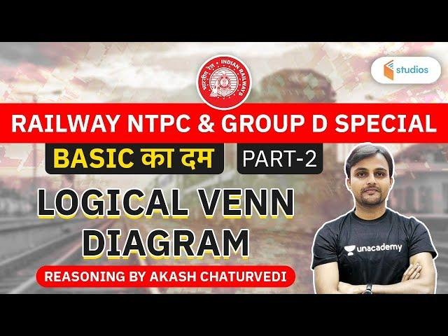 RAILWAY NTPC & GROUP D | Reasoning by Akash Chaturvedi | Logical Venn Diagram (Part-2)