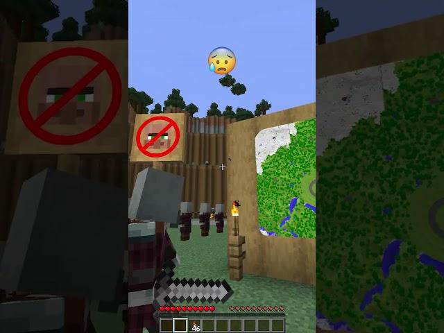 Pillage Crazy Plans vs Stopping Win Emoji Reaction #meme #shorts #minecraft