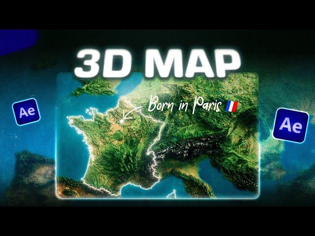 Hyper Realistic Map Effect - After Effects Tutorial