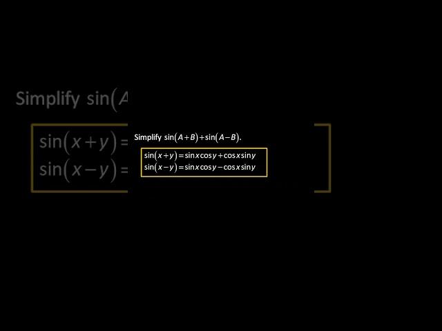  Sums and Differences of Sine