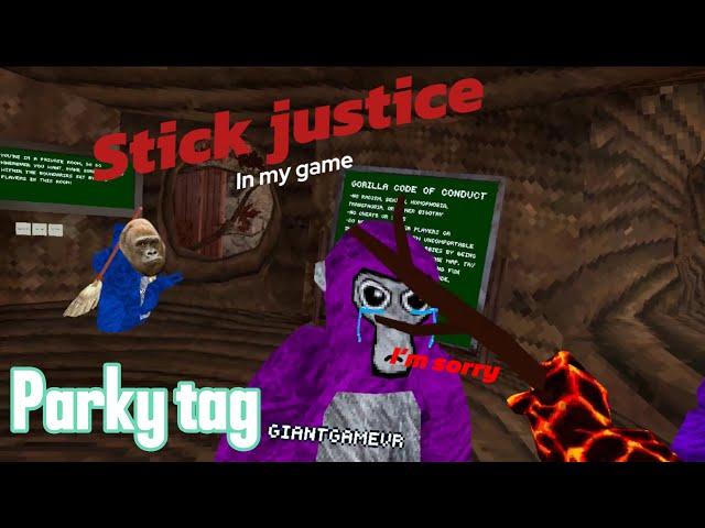 Stick justice as the owner (parky tag)