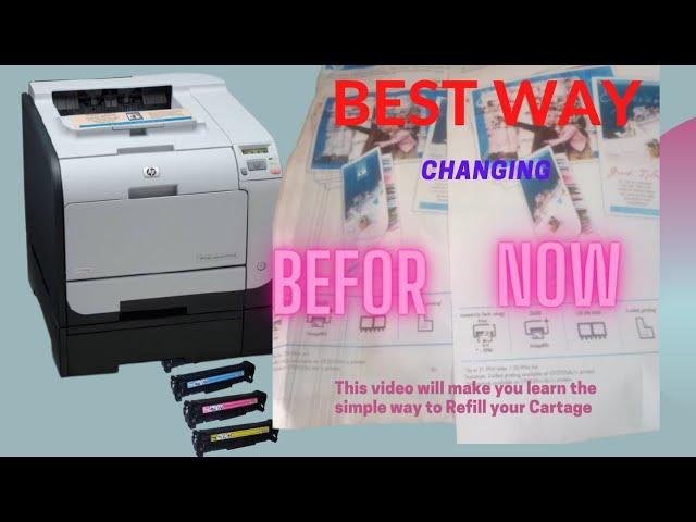 MAKE AN EASY TONER REFILLING / HP LASERJET CP1215 / CP2025 / PRO200 /PRO 400 COLOUR / GAIN ENGINEER