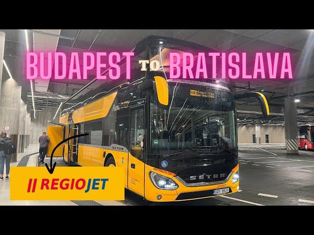 Budapest to Bratislava on a RegioJet Double-Decker Bus | Trip Report & Bus Review