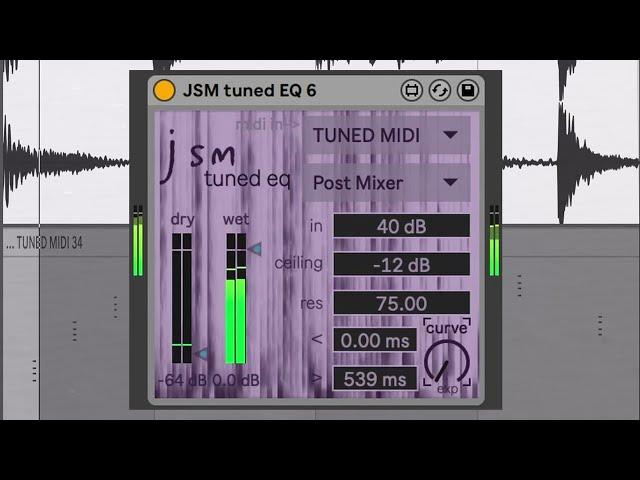 Max for Live Device: JSM Tuned EQ