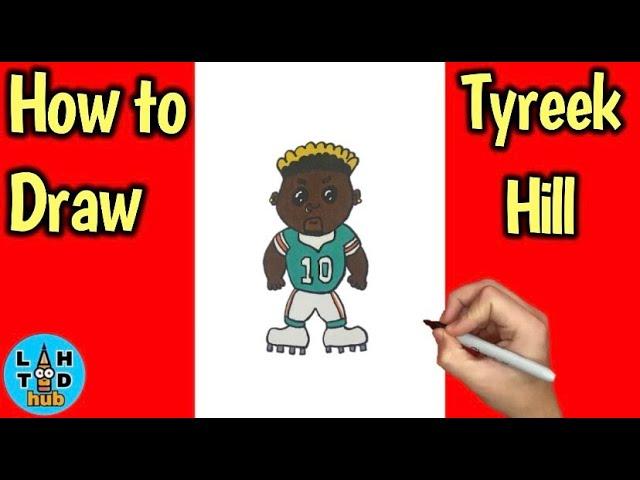 How to Draw Tyreek Hill: Step by Step!