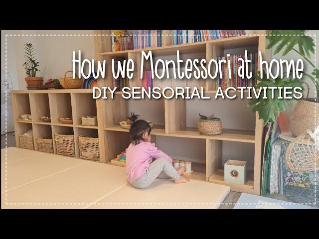 Montessori SENSORIAL ACTIVITY for 2 year olds DIY | How we Montessori at home