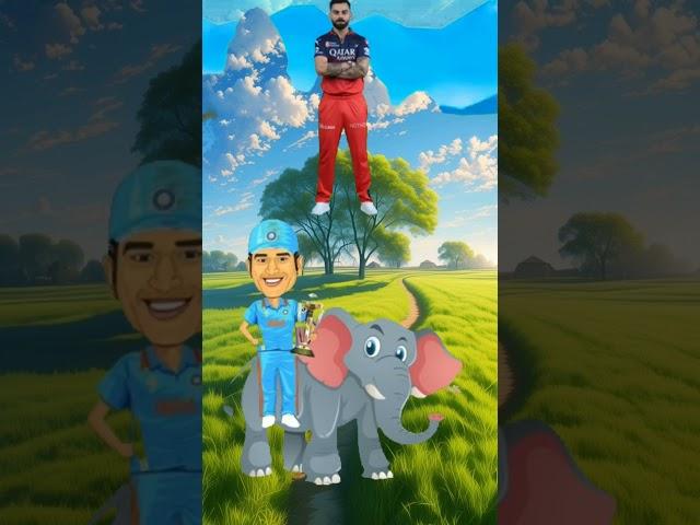 Dhoni vs Roman Reigns DS Virat Kohli #10million #cartoon #shorts #shortsvideo