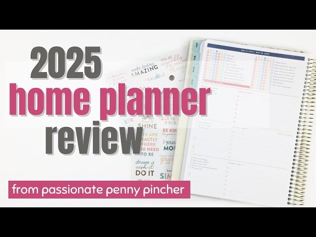 NEW! 2025 PASSIONATE PENNY PINCHER HOME PLANNER REVIEW! | Cleaning & Home Maintenance Planner