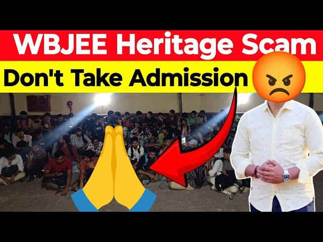 WBJEE Heritage SCAM | Government Fees Increasing | WBJEE 2024 | Heritage Stop This