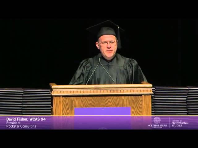 David J.P. Fisher Speaking at NU SPS Convocation