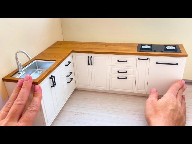 Miniature kitchen set installation ASMR Re-ment collection