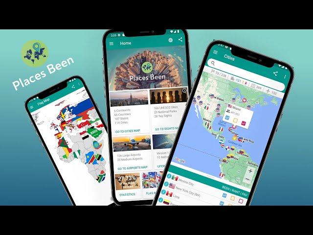 Places Been - Travel Map & Travel Tracking App for iOS & Android - Introduction