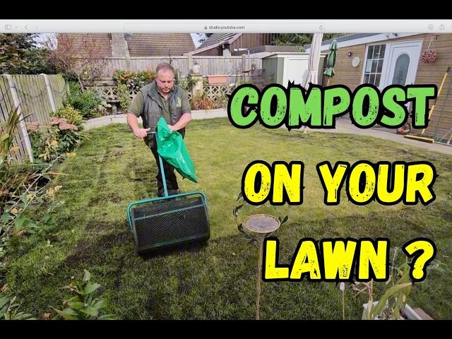 Using compost as a simple topdressing to thicken and green your lawn