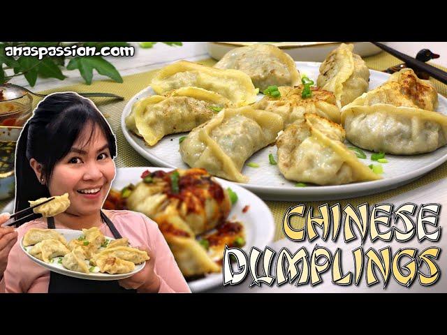 Chinese DUMPLINGS | FULL TUTORIAL | Dough - Filling - Shaping - Cooking - Freezing - Tips and Tricks