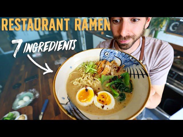 7 Ingredient Restaurant Style Ramen (Amazing Recipe)