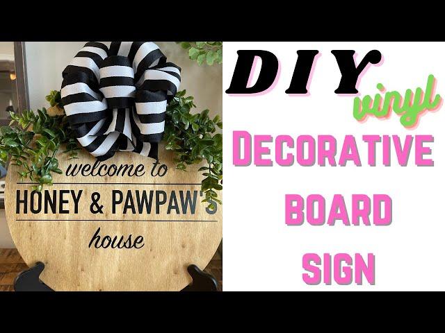 DIY VINYL DECORATIVE SIGN | EASY | SIMPLE | MOTHERS DAY GIFT IDEA