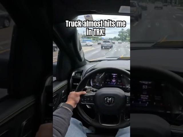 TRUCK ALMOST HITS ME IN TRX! #truck #pov #asmr #viralvideo #youtubeshorts #yt #trending #crash