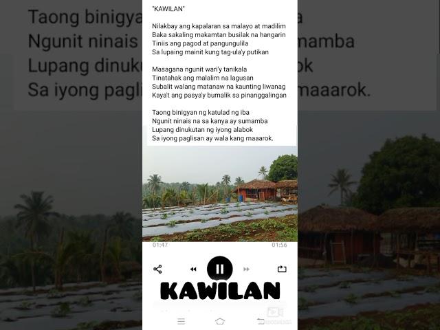"KAWILAN" Song composition with AI