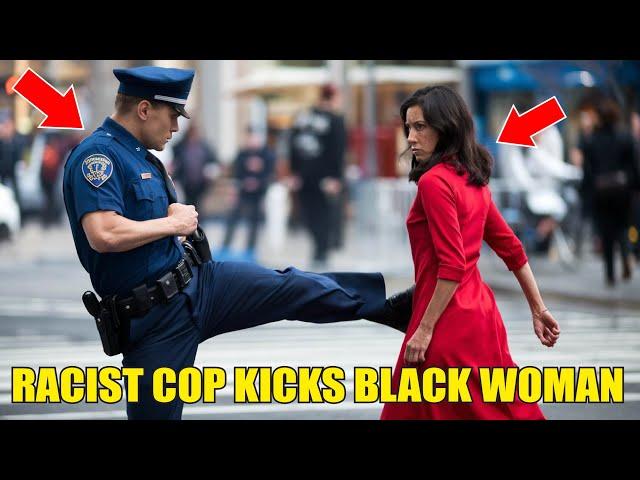 Racist Cop Kicks Black Woman in Public You Won’t Believe Who Stepped In to Stop It!