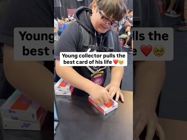 Young collector pulls the BEST card of his LIFE! ️