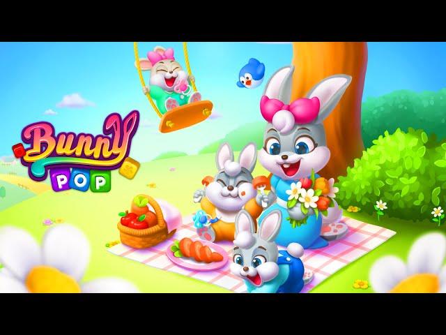 Bunny Pop Blast Gameplay | iOS, Android, Puzzle Game