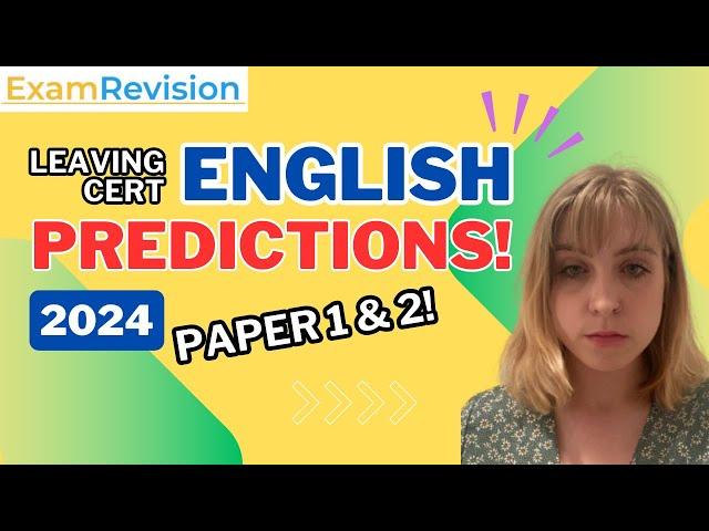 Leaving Cert English PREDICTIONS 2024! 