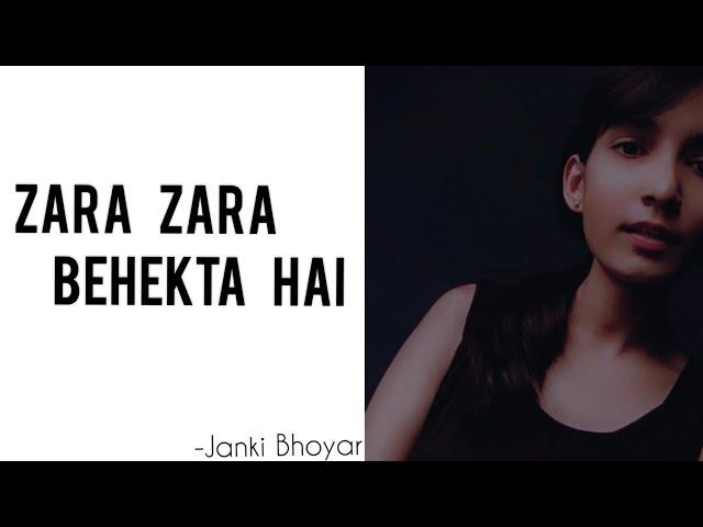 Zara Zara Behekta Hai | RHTDM | Short Cover By Janki Bhoyar   #shorts