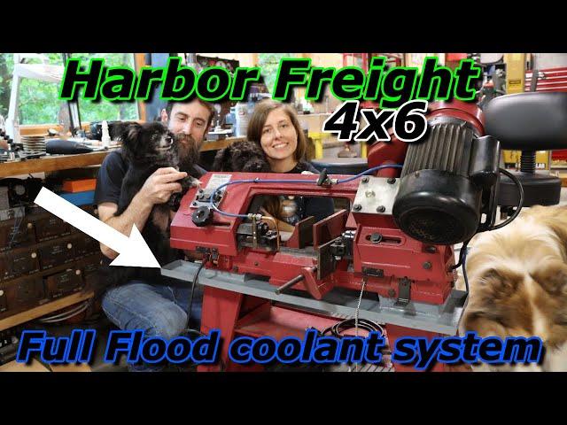 Official Flood coolant MOD for the 4x6 Harbor Freight saw PART 1 #harborfreight #saw