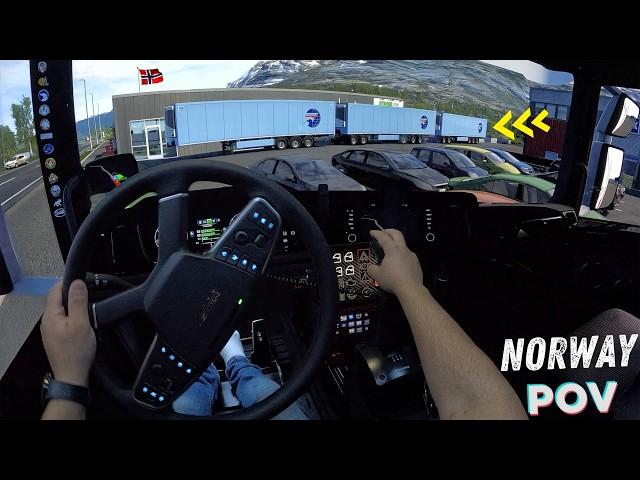 Open Pipe Scania AMSR: Scenic drive in Norway | ETS2 | Fanatec DD+