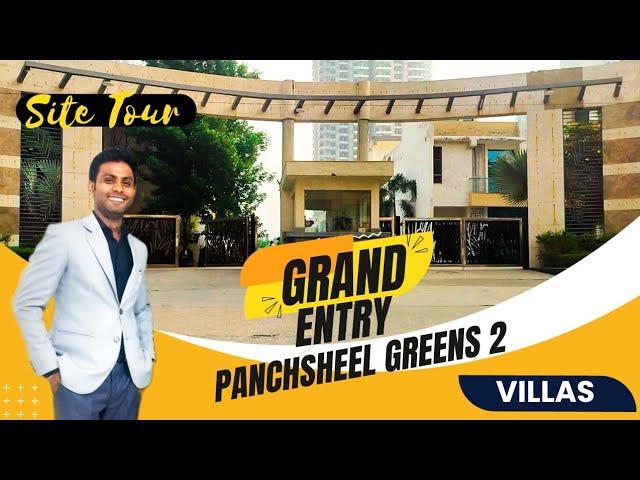 Panchsheel Greens 2 villas का Society Tour || Greater Noida Authority Villas For sale || Villas