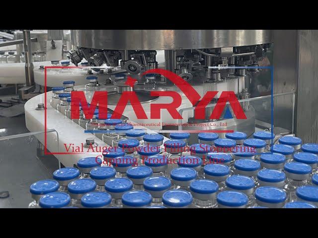 Marya China Auger Vial Powder Filling Machine Filling Stoppering Capping Line Manufacturer&Supplier