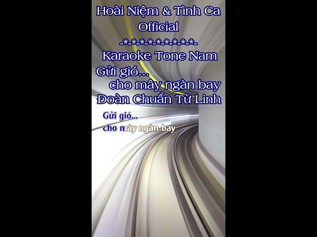 Karaoke Gởi Gió Cho Mây Ngàn Bay Tone Nam Trầm | TAS BEAT