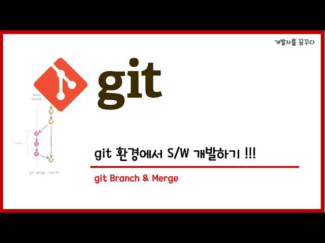 #4. Git Branch & Merge (Git 환경에서 S/W 개발하기)