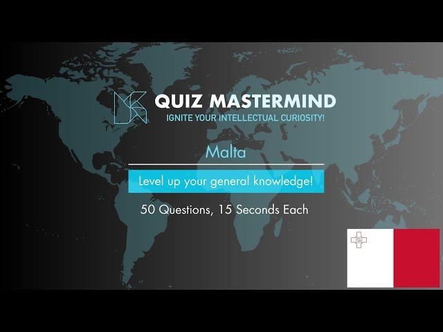 Quiz Mastermind: Malta General Knowledge Quiz