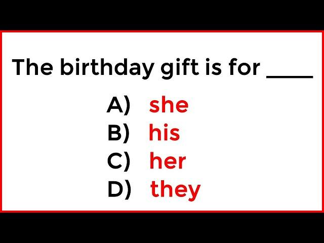 Test Your English Grammar Skills! ️ Can You Ace This Challenge? 