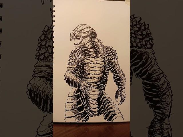 Better than Luke Korolowicz art. #godzilla #horror #mosters  ‎@LukeKorolowiczArt @drunkenpeasants