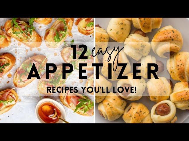 12 Easy Appetizer Recipes You'll Love #recipes #appetizers #sharpaspirant