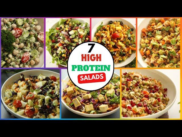 7 High Protein Salad recipes | Protein packed salads - Indian Salads