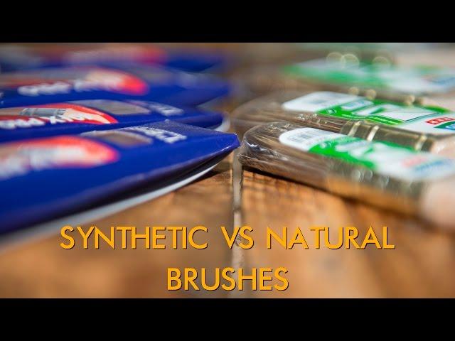 The Big Brush Issue -  Natural Vs Synthetic Paint Brushes - What Brush To Use.