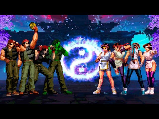 [KOF Mugen] Ralf Jones Team vs Yuri Sakazaki Team