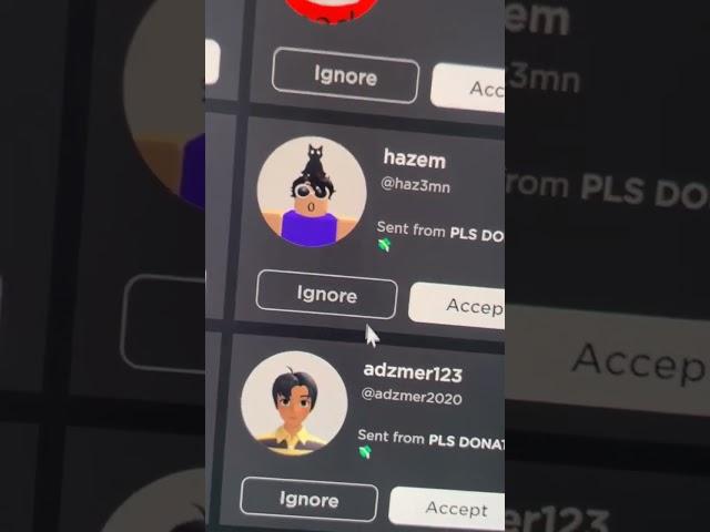 Bro ignored hazem's friend request #shorts #plsdonate #roblox