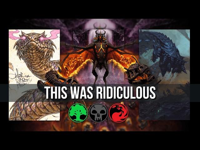 Dropping ALL the biggest creatures! | Standard ranked MTG Arena