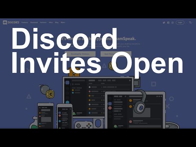 Discord Channel Invites Open!