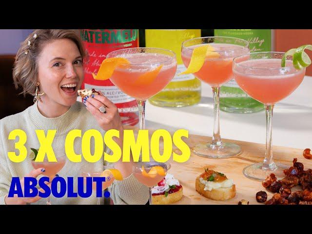 Elyse's Cosmopolitans! | Cosmopolitan Recipe | Absolut Drinks With Elyse