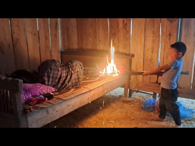 Harvesting pumpkins to sell, the naughty boy burned down the house