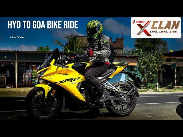 Hyderabad To Goa on Karizma XMR with Hero X Clan Riders DAY 1 | #RidetoIBW #motovlog