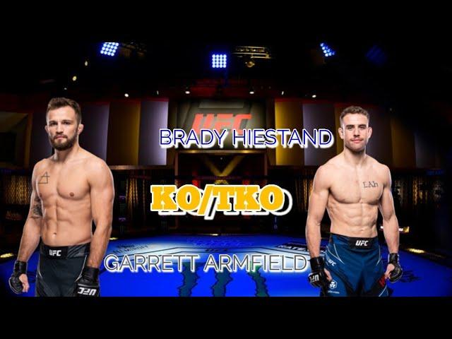 UFC: BRADY HIESTAND VS GARRETT ARMFIELD..!