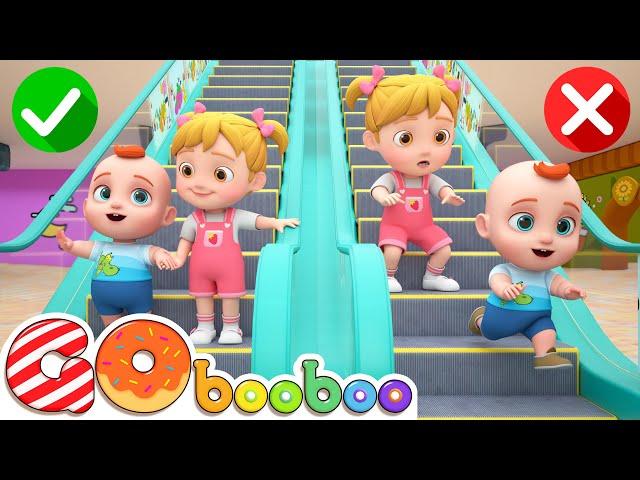 Escalator Safety Song | Educational Kids Songs | GoBooBoo Kids Song & Nursery Rhymes